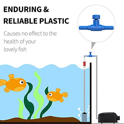 Pawfly 13 Feet Airline Tubing Standard Aquarium Air Pump Accessories with Air Stones, Air Control Valves, Check Valves, Suction Cups and Connectors