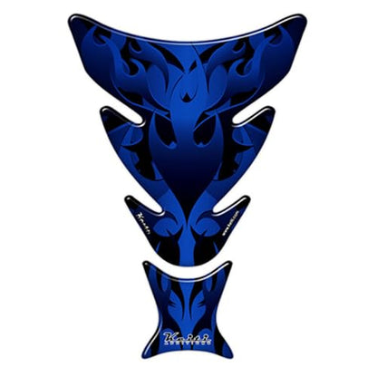 Motorcycle Tank Pad Flame KT8040 (Blue) - color: Blue