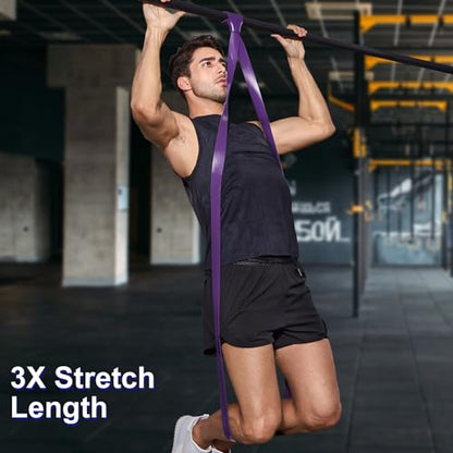 Pull Up Assistance Bands Set, Long Resistance Bands for Working Out - color: 15 LBS - 120 LBS