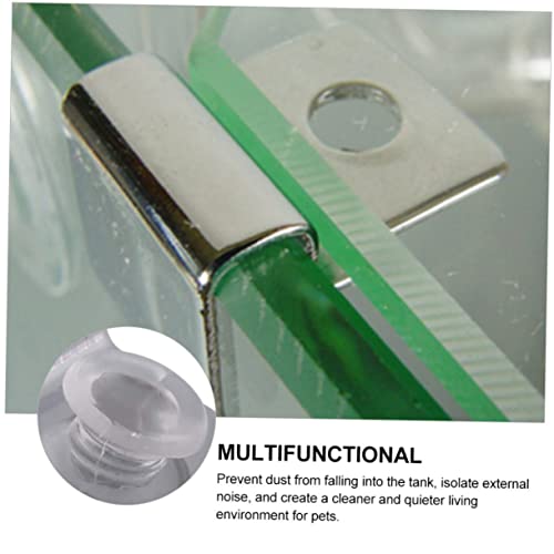 8pcs Stainless Steel Fish Tank Support Brackets for Glass Lid Easy to Install Aquarium Cover Holders and Design Support