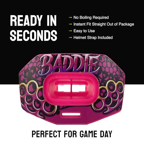 DAMAGE CONTROL Youth Football Mouth Guard – Baddie - color: Baddie