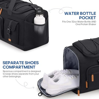 Gym Bag for Men and Women with Shoe & Laptop Compartment Sport Duffle Bag
