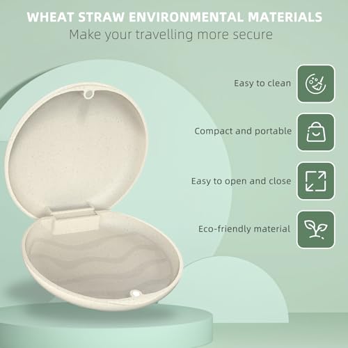Slim Aligner Case with Night Guard, Premium Retainer Mouth Guards Travel Case-Ivory - color: Ivory