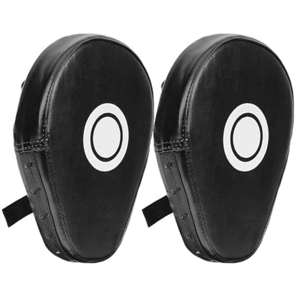Curved Boxing Pads 2pcs Black for Kickboxing Training and Mitt Drills