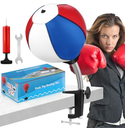 Desktop Punching Bag, Super Strong Suction Boxing Bag Speed Balls - style: Clamp