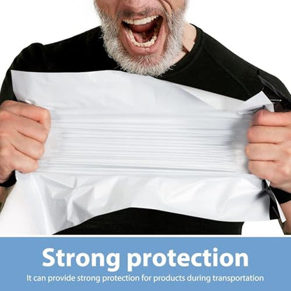 Metronic Poly Mailers 14.5x19 70000 Pack Large Shipping Bags for Clothing Mailing Bags with Strong Self-sealing Adhesive Waterproof and Tear-Proof Poly Bag Bulk in White - color: White, size: 14.5x19 70,000PC