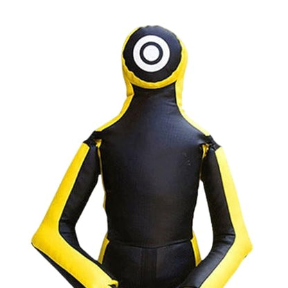 MMA Training Dummy for Grappling and Boxing, Unfilled Practice Tool, Yellow 68.8 inch