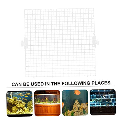 Kisangel 8pcs Aquarium Panel Fish Tank Divider for Breeding and Segregation Prevent Aggressive Fish from Harassing Fry Easy to Install Cups