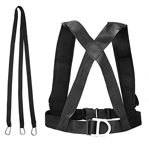 Tire Sled Harness Pull Harness Fitness Resistance Training Adjustable Padded Shoulder Strap Padded Strap Shoulder Training Band Resistance Band Strength Speed