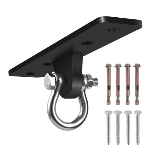 Heavy Bag Hangers Brackets, Heavy Duty Swing Hangers - size: 4 Holes Ceiling Anchor without Swivel