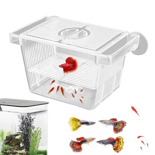 Generic Acrylic Fish Breeding Box | Aquarium Breeder Box Fish Tank Divider | Safe Nursery for Injured Hatchery Incubator Breeder