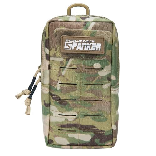 EXCELLENT ELITE SPANKER Tactical MOLLE Pouch EDC Utility Pouches Gadget Organizer Phone Holder Waist Bag Tool Pouch - color: Multicam