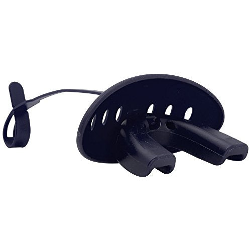 ADAMS USA 3-In-1 Lip Protector Varisty Mouth Guard with Strap - color: Navy Blue