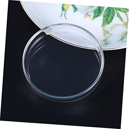YARNOW 1pc Transparent Glass Shrimp Feed Dish Small Round Aquarium Bowl for Fish and Reptile Feeding Durable Enhance Aquatic Landscape