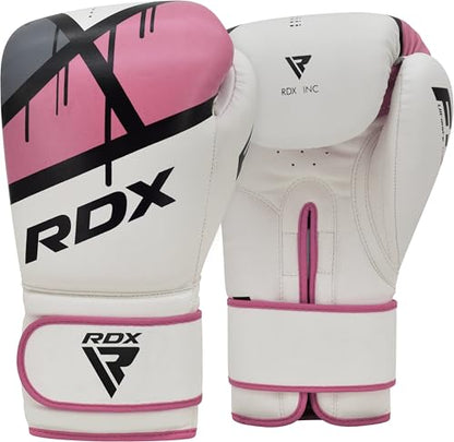 RDX Women Boxing Gloves for Training Muay Thai Maya Hide Leather Ladies Mitts for Fighting, Kickboxing, Sparring EGO Glove for Punch Bag, Focus Pads and Double End Ball Punching - size: 10oz