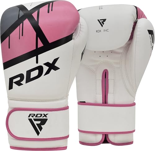 RDX Women Boxing Gloves for Training Muay Thai Maya Hide Leather Ladies Mitts for Fighting, Kickboxing, Sparring EGO Glove for Punch Bag, Focus Pads and Double End Ball Punching - size: 10oz