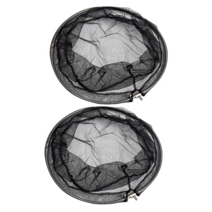 BESPORTBLE 2pcs Stainless Steel Frame 40cm Net Head Nylon Dense Hole Net Ideal for Aquarium and Outdoor Fishing