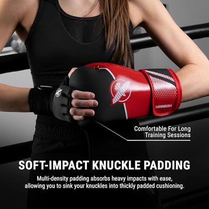 Hayabusa Sport Boxing Gloves - Dual-Splinted - color: Red / White, size: 12oz