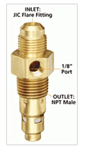 AIR COMPRESSOR IN TANK CHECK VALVE 1/2" X 1/2" FLARE