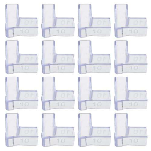 25pcs Aquarium Corner Guards for 10mm Thick Fish Tank Glass 90 Degree L-Shaped Protective Edge Covers, Safety Furniture Corner Protectors for Home Use