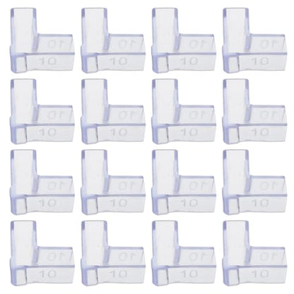 25pcs Aquarium Corner Guards for 10mm Thick Fish Tank Glass 90 Degree L-Shaped Protective Edge Covers, Safety Furniture Corner Protectors for Home Use