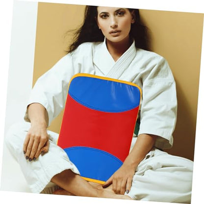 Totority Curved Kickboxing Pad Small Taekwondo Training Shield with Reinforced Handles for Side Kick Practice in Martial Arts and Boxing