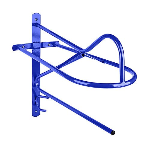 Wall Saddle Rack w/Bar - color: Blue