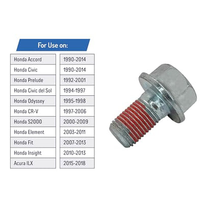 Front Caliper Bracket Bolts Replacement for Select Honda, Acura Models 1990-2018 - 14013, 90107SM4000