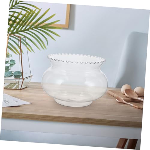 Miniature Fish Bowl Shatterproof Transparent Aquarium for Betta Fish for Home Decor Desktop Decoration Easy Maintenance Space Efficient Design Capacity
