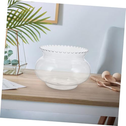 Miniature Fish Bowl Shatterproof Transparent Aquarium for Betta Fish for Home Decor Desktop Decoration Easy Maintenance Space Efficient Design Capacity