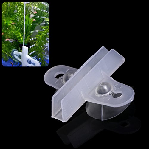 5 Pack Aquarium Isolation Plate Fish for Tank Divider Clip 1.2in Suction Cup Dividers Holder Bracket Plastic Sheet Holde Aquarium Heater Light Thermometers Gravel Sand Decorations