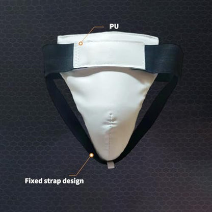 Various Sport Groin Guard Protective Cup Suitable for Combat Training Hockey Football Breathable Design Universally Fit Youth Soldierly Creativity Guard - color: White womens large