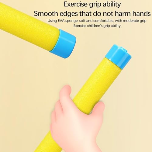 Reflex Drop Sticks Challenge Game, Hand Eye Coordination Training Toy, Reaction Time Training, Hand Speed Challenge Games, Adjustable Speed Catching Sticks Game (B) - color: Blue