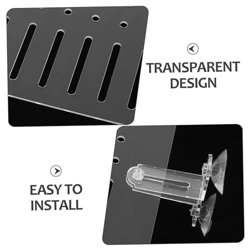 VICASKY Acrylic Aquarium Divider Fish Tank Isolation Board Suction Cups Partition Mesh for Baby Fish Separation Shrimp Isolation and Aquatic Tank Dividers