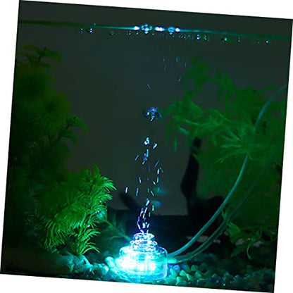 Colorful Led Aquarium Air Bubbler USB Connection Oxygen Diffuser for Fish Tanks and Aquariums Creates Tiny Air Bubbles to Oxygen Levels for Home Office and Pools