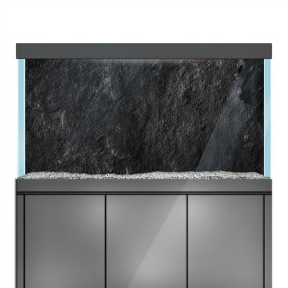 Aquarium Background Stickers - Stone, Texture, Surface, Depth, Black - Fish Tank Reptile Terrarium Decor Poster (60 x 40 cm / (23.6 x 15.7 inches)) - size: 60 x 40 cm / (23.6 x 15.7 inches)