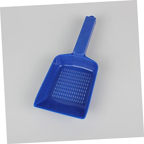 Toyvian Aquarium Sand Shovel Tool for Cleaning Fish Tank Blue Practical Design with Slats for Efficient Waste Removal and Substrate Filtering Essential Aquascaping Equipment