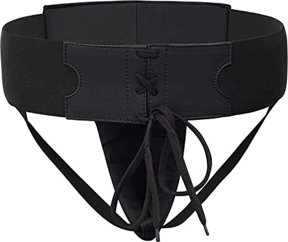 RDX Boxing Groin Protector- Premium Real Maya Hide Leather Boxing Cup for Men, Sparring Gear, Martial Arts Protective Equipment, Groin Protector Boxing, MMA Groin Cup Protector for Training & Fighting - size: Large