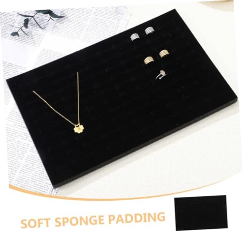 WOONEKY 4pcs Ring Display Box Inserts Showcase Sponge Support Jewelry Sponge Pad Soft Jewelry Storage Inserts
