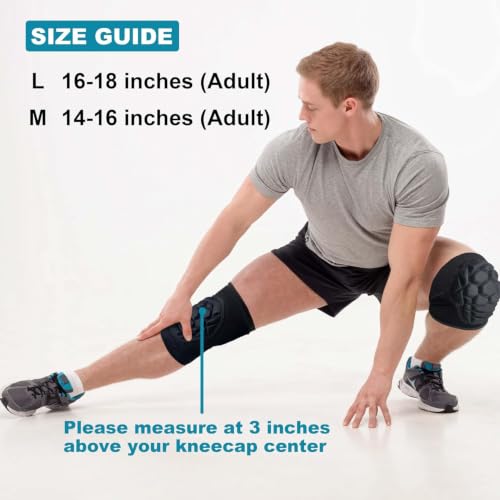 Wrestling Knee Pads for Men Women, Flexible Lightweight Foam Pad, Black M | Padded Kneepads for Volleyball, Soccer, Dance, Yoga, Mountain Bike, Workout, Gardening, For Sports & Work, Soft & Low Profile - size: Medium