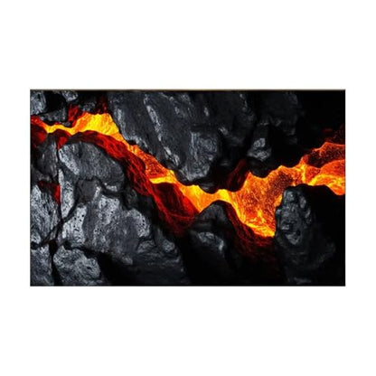 Fish Tank Background Aquarium Background Sticker Volcanic Lava Poster Fish Tank Decoration Self Adhesive Wallpaper 3D Background(30x61cm) - size: 30x61cm