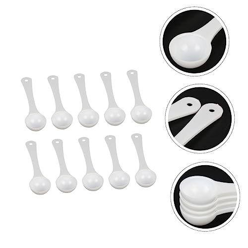 Mobestech 60pcs Pet Medicine Measuring Spoons Gram Quantitative Scoops for Precise Powder Measurement Lightweight Pet Supplies for Easy Dosing Fish Tanks and Animals