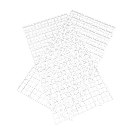 FOMIYES White Aquarium Panel 6 Pcs Lattice Plate for Fish Tank Divider Tray Fish Survival Easy to Use