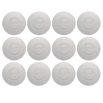 Velocity Lacrosse Balls - 1, 2, 3, 6, 12, 18, 24, 36, 60 and 120 Packs - for Practice, Official NFHS and College Approved Size - color: White, size: 12 Balls, style: Practice Ball