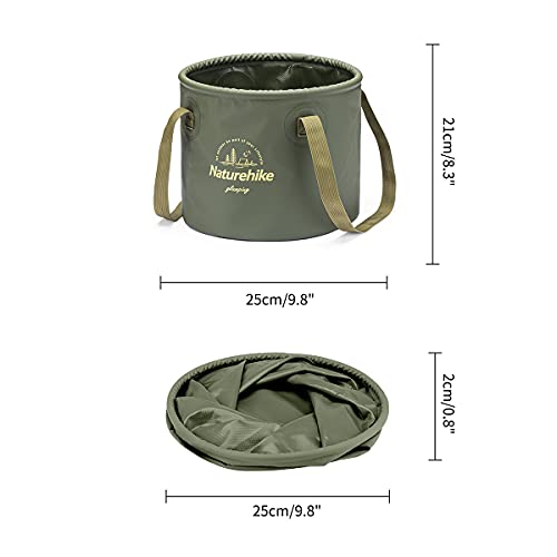 Naturehike Multifunctional Collapsible Water Basin, Folding Tub, Portable Bin, Lightweight Foldable Bucket with Handles for Camping, Dish Washing, Laundry, Fishing, Hiking