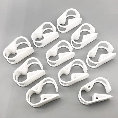 10PCS 18-25mm/3/4''-1'' Extra Large Plastic Tubing Clamp 10-Grade Adjustable for Flow Control Shut off Hose Clip Tube Clamp Pinch - size: for tube OD 3/4''-1'' (18-25mm)