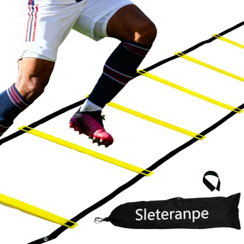 20ft Agility Ladder Training Ladder Speed - color: 1 Pack-Yellow