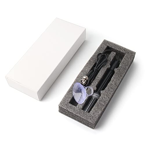 Replacement PH Probe Electrode Sensor with BNC Connector for Hydroponic Aquarium Laboratory Meter Controller Device, Low Impedance Corrosion-Resistant Tester Kit