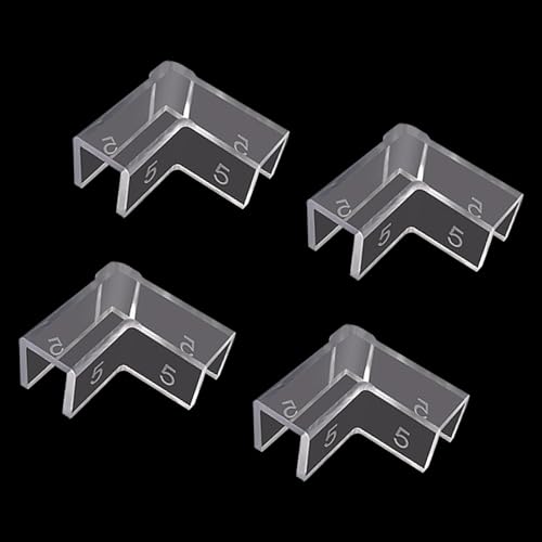 Aquarium Corner Protectors,Transparents Aquariums Corner Protectors for Impacts Resistance Leak and Stability in Homes or Fish Tanks