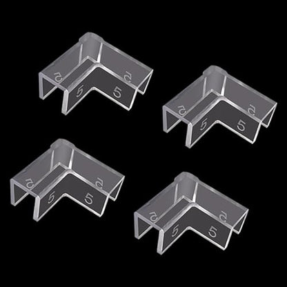 Aquarium Corner Protectors,Transparents Aquariums Corner Protectors for Impacts Resistance Leak and Stability in Homes or Fish Tanks
